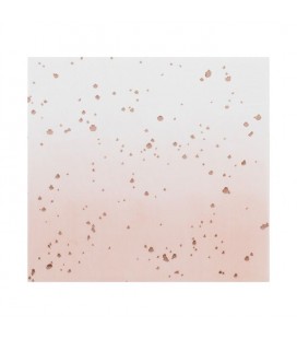 Pink Ombré Napkins with Rose Gold Speckles