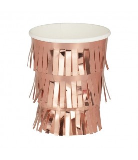 Rose Gold Fringe Cups