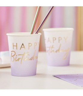 Pink Ombré Cups