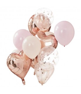 Bush and Rose Gold Balloon Bundle