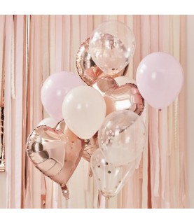 Bush and Rose Gold Balloon Bundle