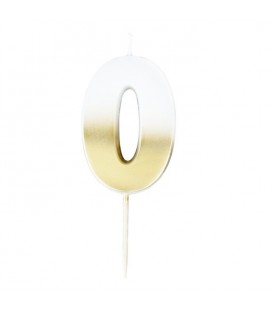 God Ombre Number 0 Candle