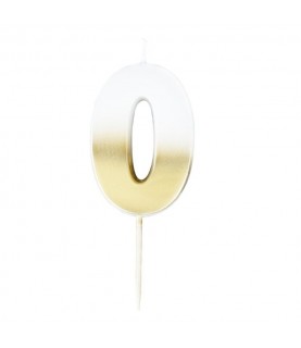 God Ombre Number 0 Candle