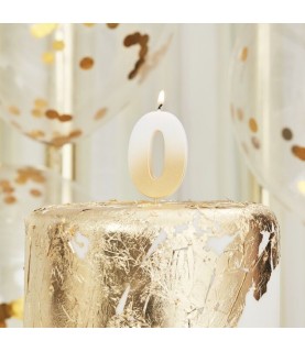 God Ombre Number 0 Candle