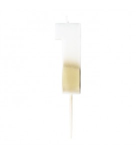 God Ombre Number 0 Candle
