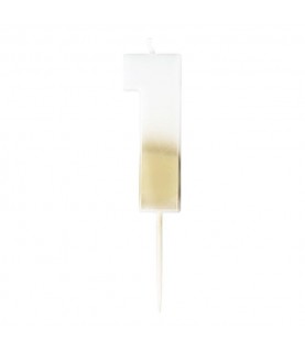 God Ombre Number 0 Candle
