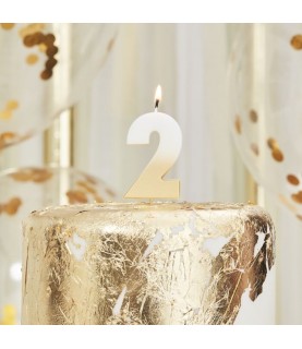 God Ombre Number 2 Candle