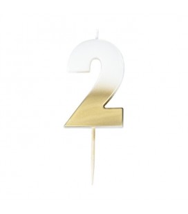 God Ombre Number 2 Candle