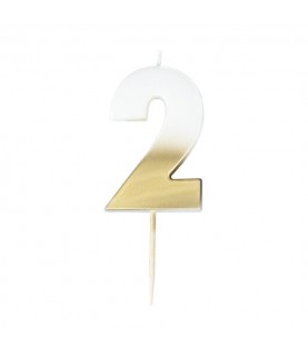 God Ombre Number 2 Candle