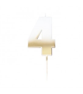 God Ombre Number 4 Candle