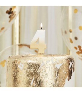 God Ombre Number 4 Candle