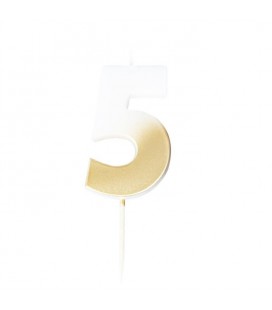 God Ombre Number 5 Candle