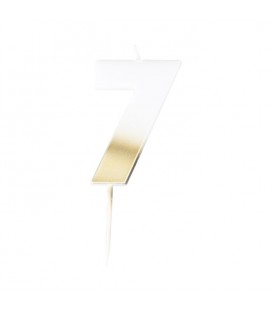 God Ombre Number 7 Candle