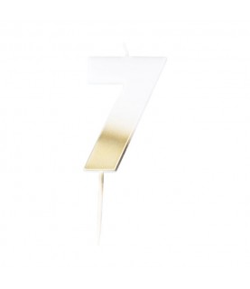 God Ombre Number 7 Candle