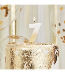God Ombre Number 7 Candle