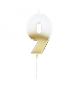 God Ombre Number 9 Candle