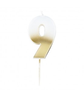God Ombre Number 9 Candle