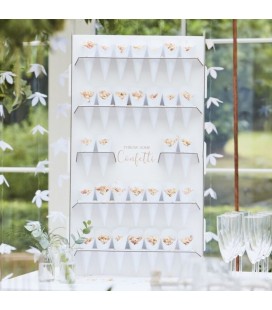Wedding Confetti Cone Holder Stand and Cones