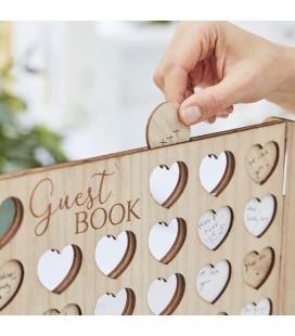Four in a Row Wedding Guest Book Alternative