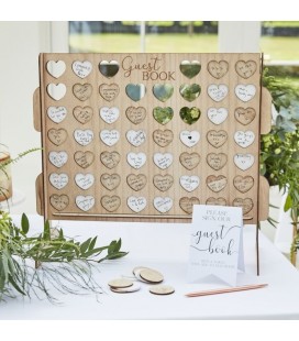 Four in a Row Wedding Guest Book Alternative