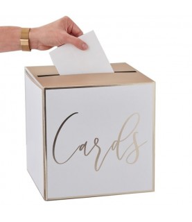 Gold Wedding Post Box "Cards"
