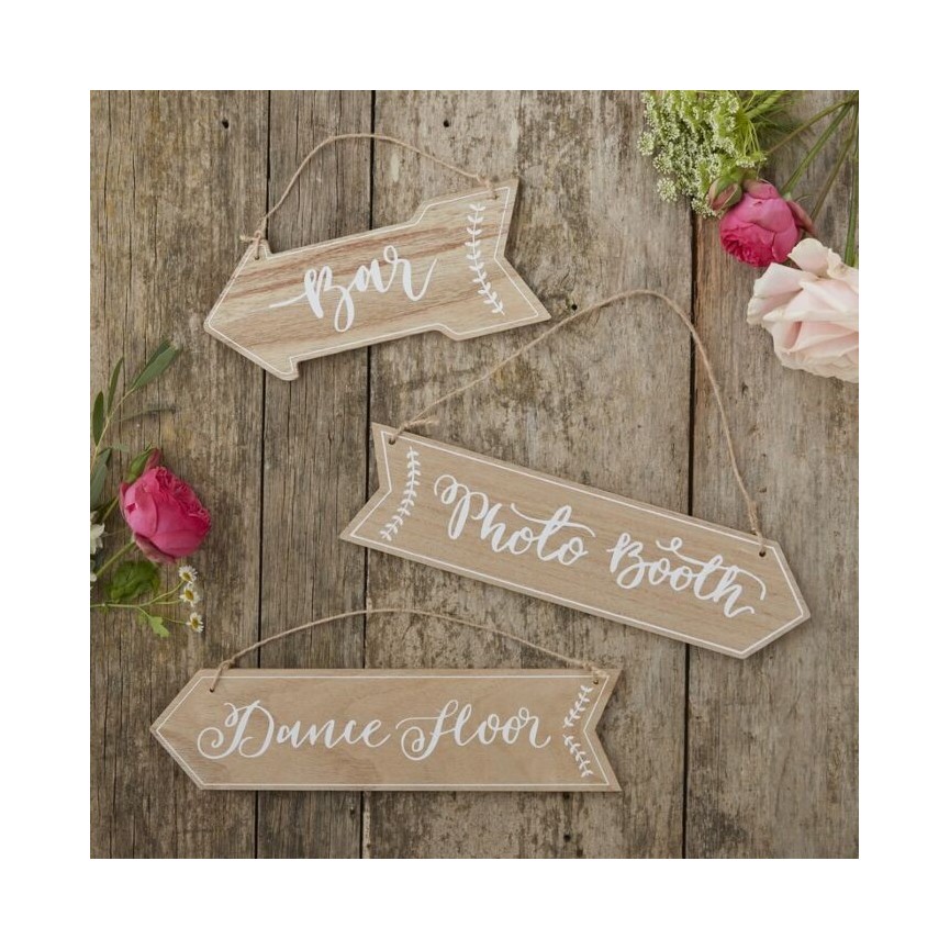 Boho Wooden Arrown Signs