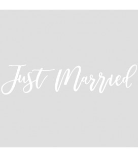 Just Married Car Sticker