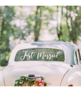 Just Married Car Sticker