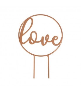 Rose Gold Love Cake Topper