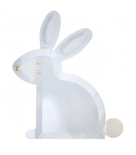 Pastel Bunny Easter Plates