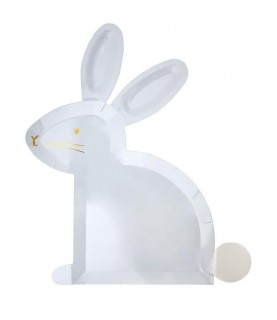 Pastel Bunny Easter Plates