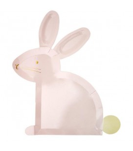 Pastel Bunny Easter Plates