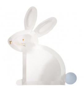 Pastel Bunny Easter Plates