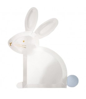 Assiettes de Pâques Lapin Pastel