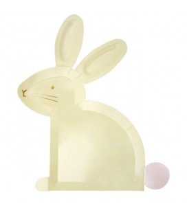 Pastel Bunny Easter Plates