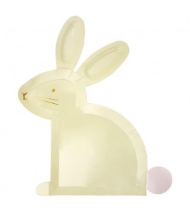 Pastel Bunny Easter Plates