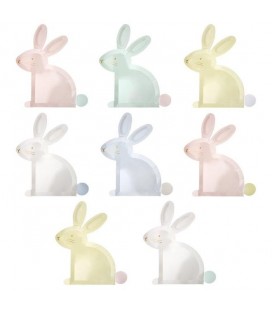 Pastel Bunny Easter Plates