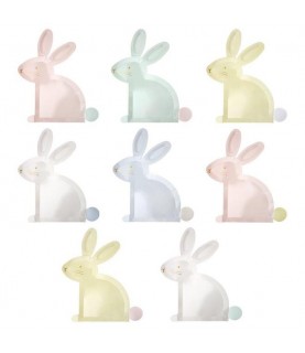 Pastel Bunny Easter Plates