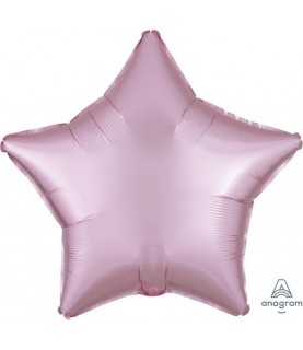 Ballon Aluminium Satin Luxe Etoile Rose Pastel