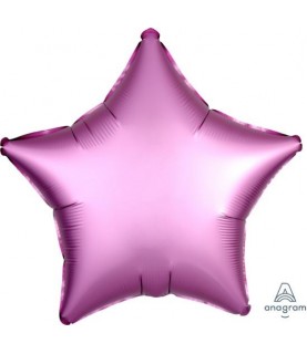 Flamingo Star Satin Luxe Foil Balloon