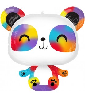 Colorful Panda Folienluftballon