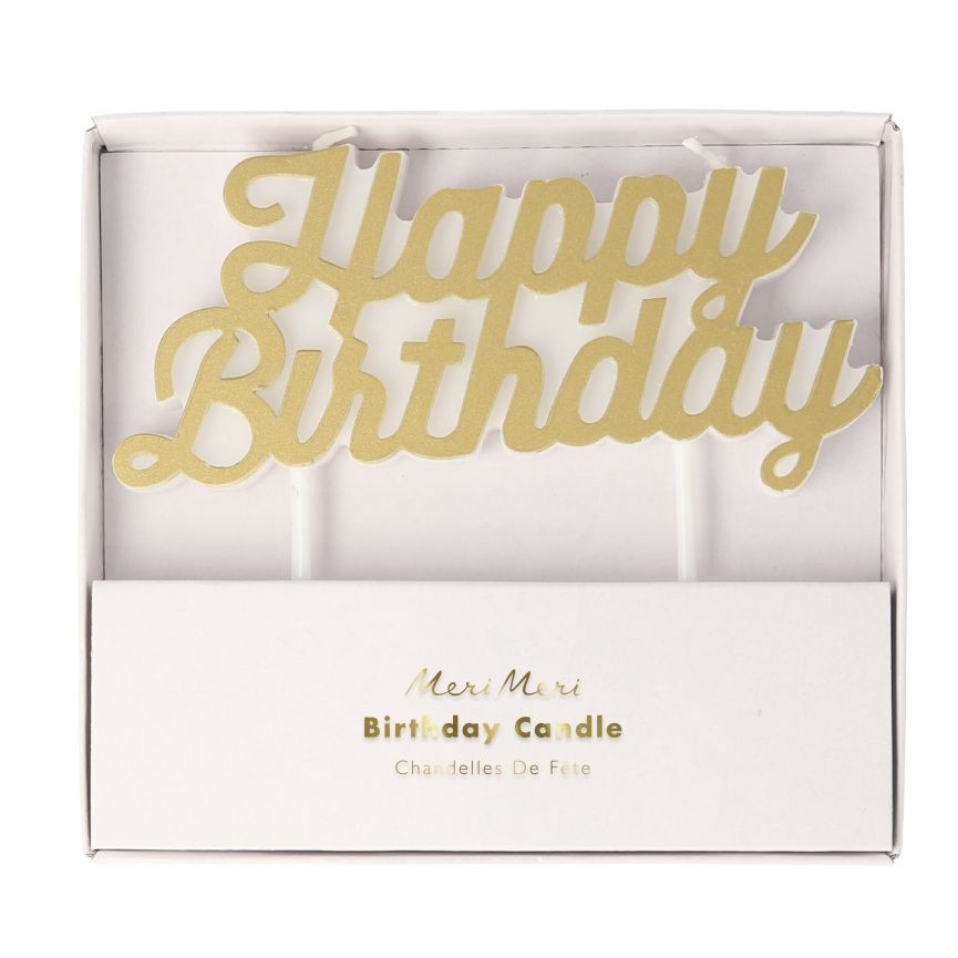 Happy Birthday Yellow Candle