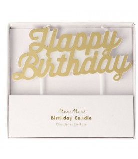 Happy Birthday Yellow Candle