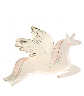 Winged Unicorn Plates Meri Meri