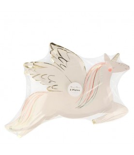 Winged Unicorn Plates Meri Meri