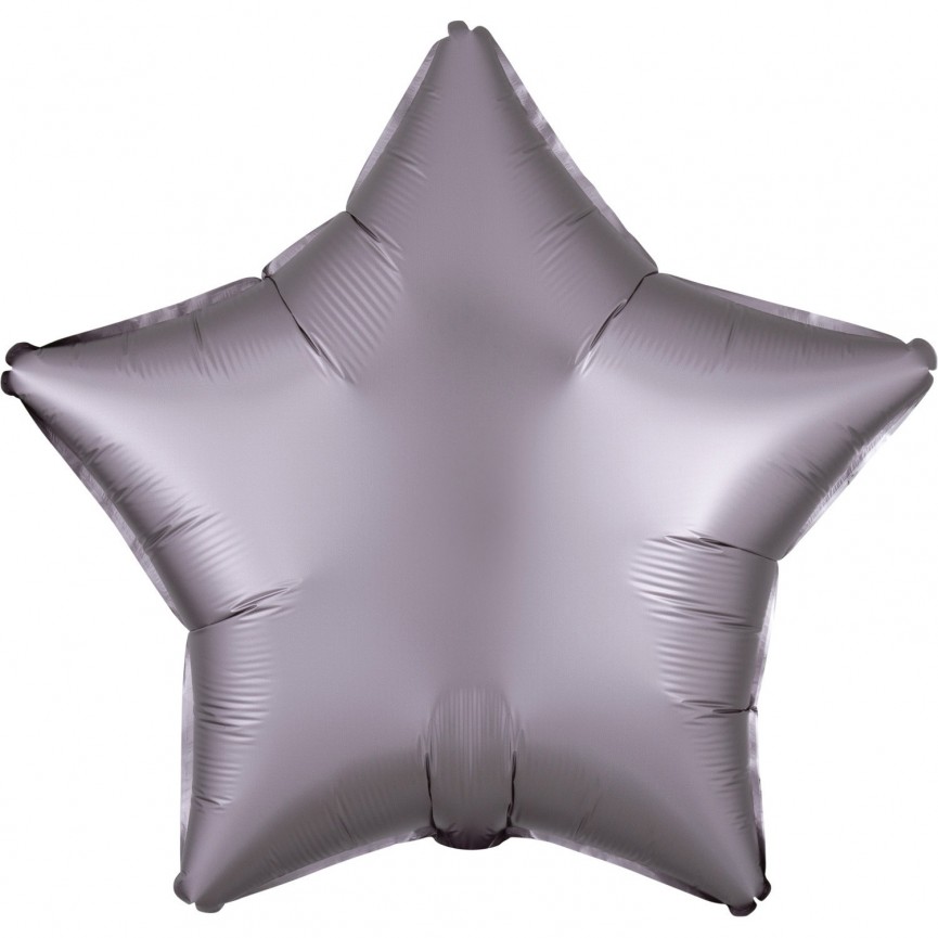 Star Greige Satin Luxe Foil Balloon