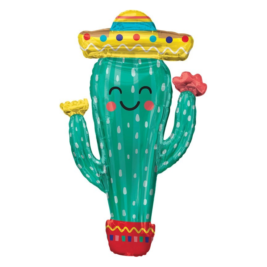 Fiesta Cactus Foil Balloon