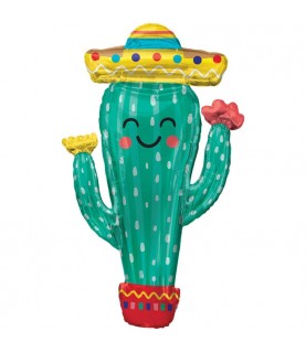 Fiesta Cactus Foil Balloon