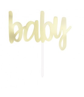 Gold Baby Cake Topper