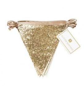Luxe Gold Glitter Bunting